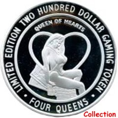 -200 Four Queens Queen of Hearts  silver obv.